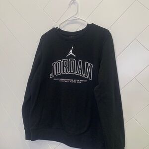 Jordan Crewneck Sweatshirt - Black - XL Youth, 13-15 YRS